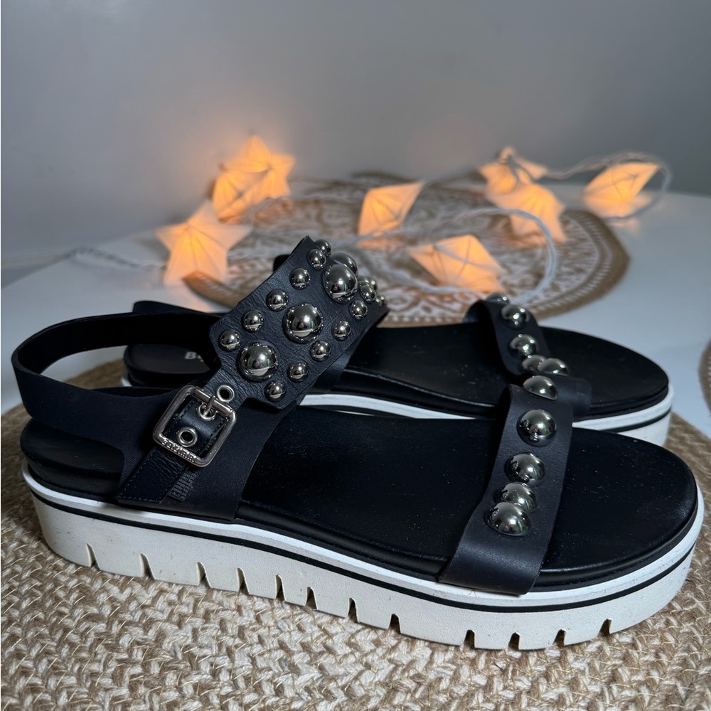 Baldinini studded leather sandals. Brand new. Size 9,5
